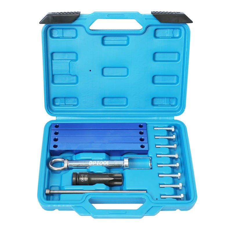 DPTOOL Engine Timing Tool Set Camshft Aligning Locking Tool Compatible with Mercedes Benz M157 M276 M278 with T100 and Injector Removal Puller Tool - Image 1